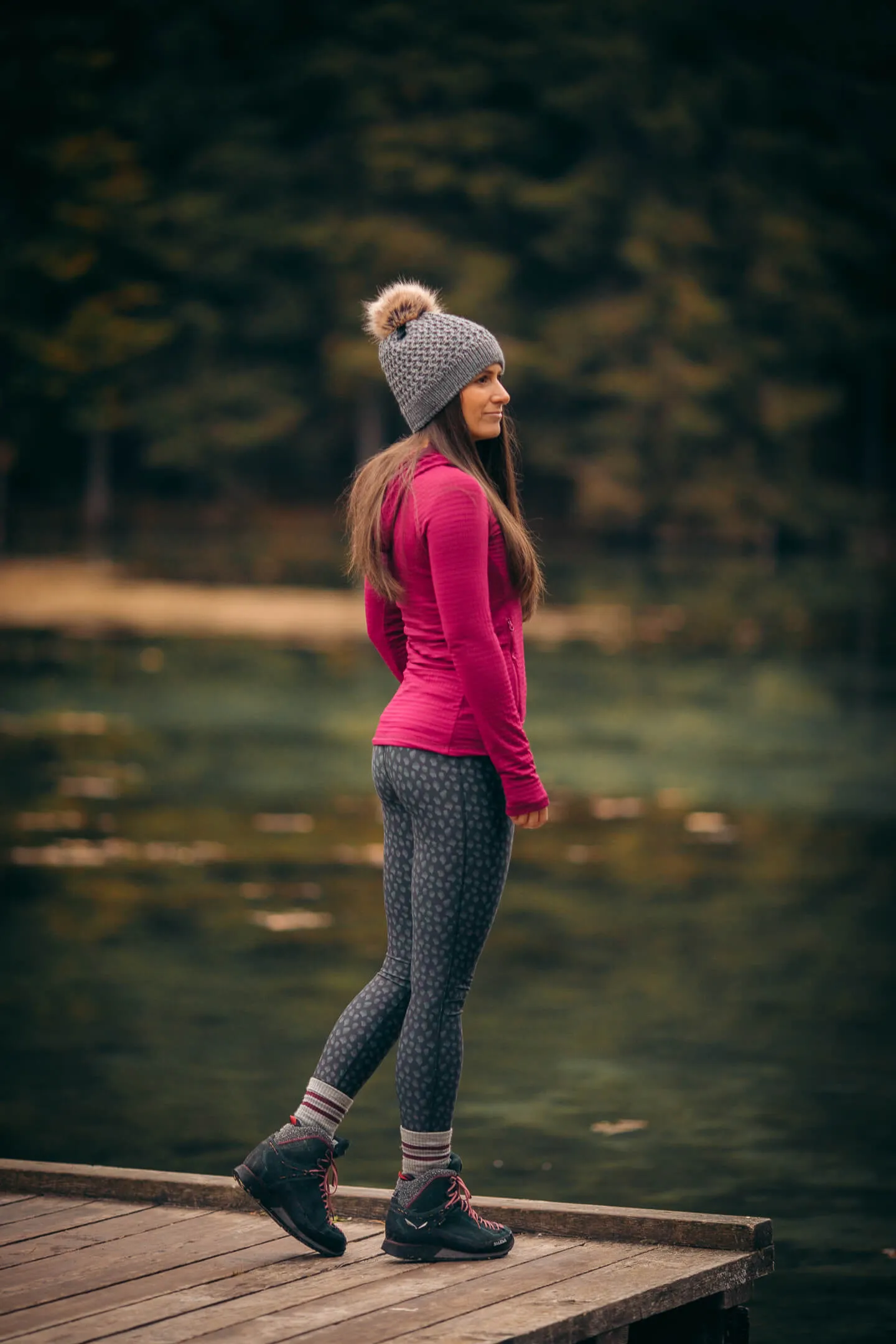 Hiker Leggings Black Dahlia