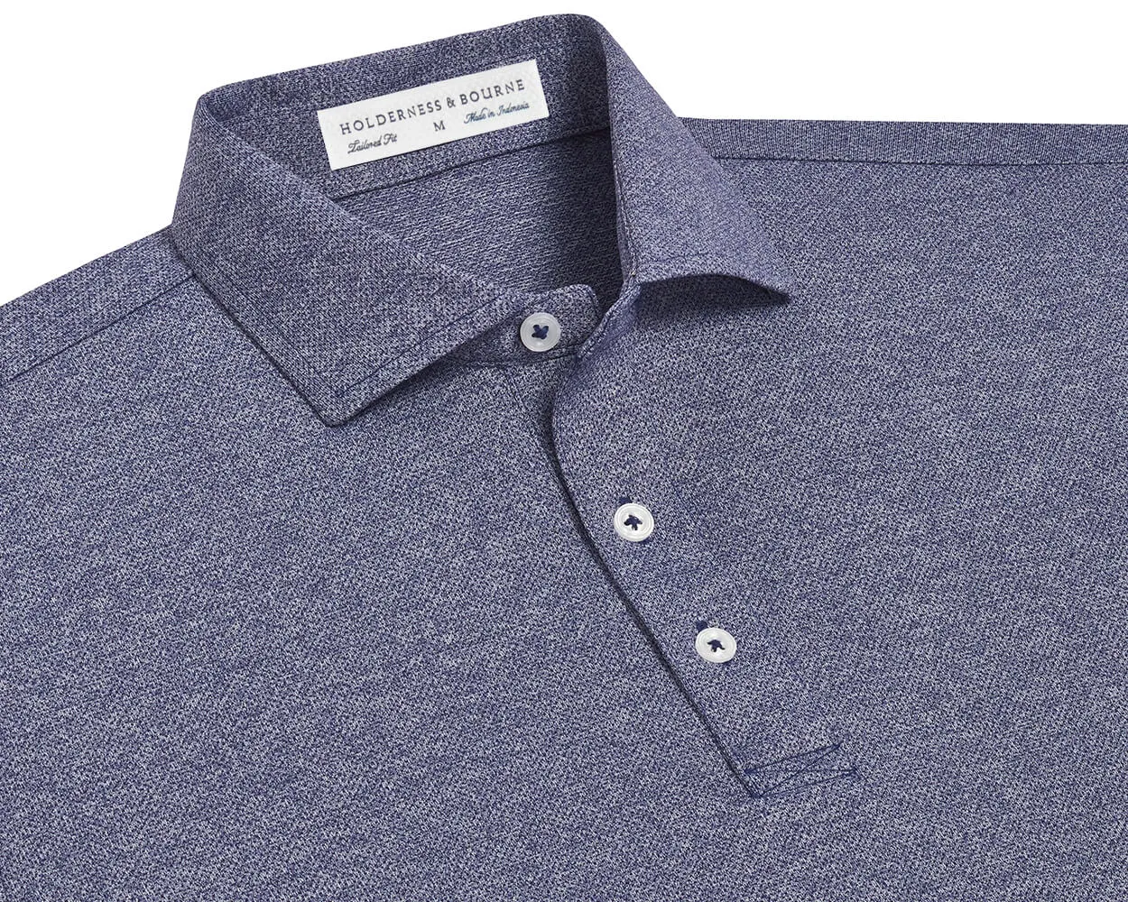 Holderness & Bourne The Bradley Shirt: Heathered Navy