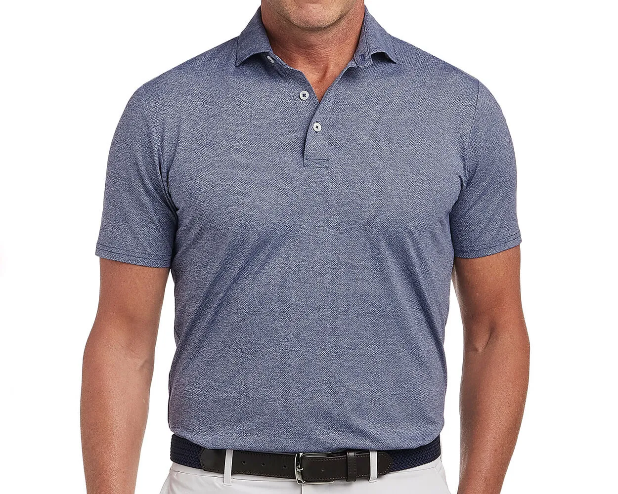Holderness & Bourne The Bradley Shirt: Heathered Navy