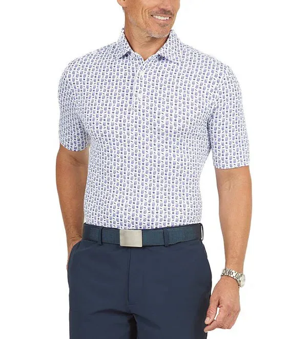 IBKUL Short Sleeve Polo Beer & Pretzels