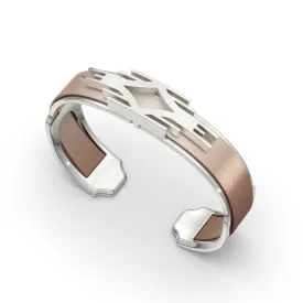 Ikat Silk Cuff - Bronze Glow