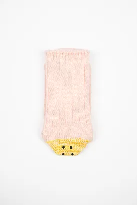 Ivy Rainbowy Happy Heel Socks Pink