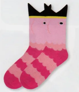 K Bell Wide Mouth Flamingo Sock