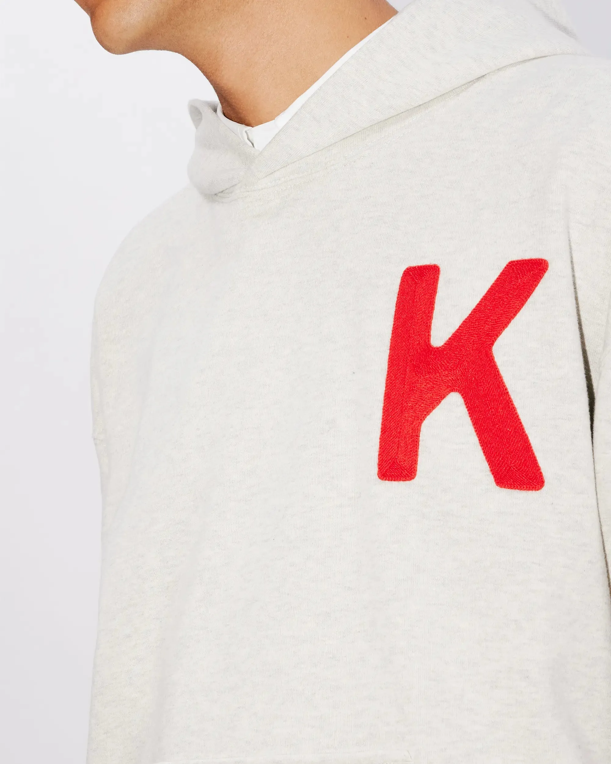 Kenzo Drawn Varsity Hoodie - Grey