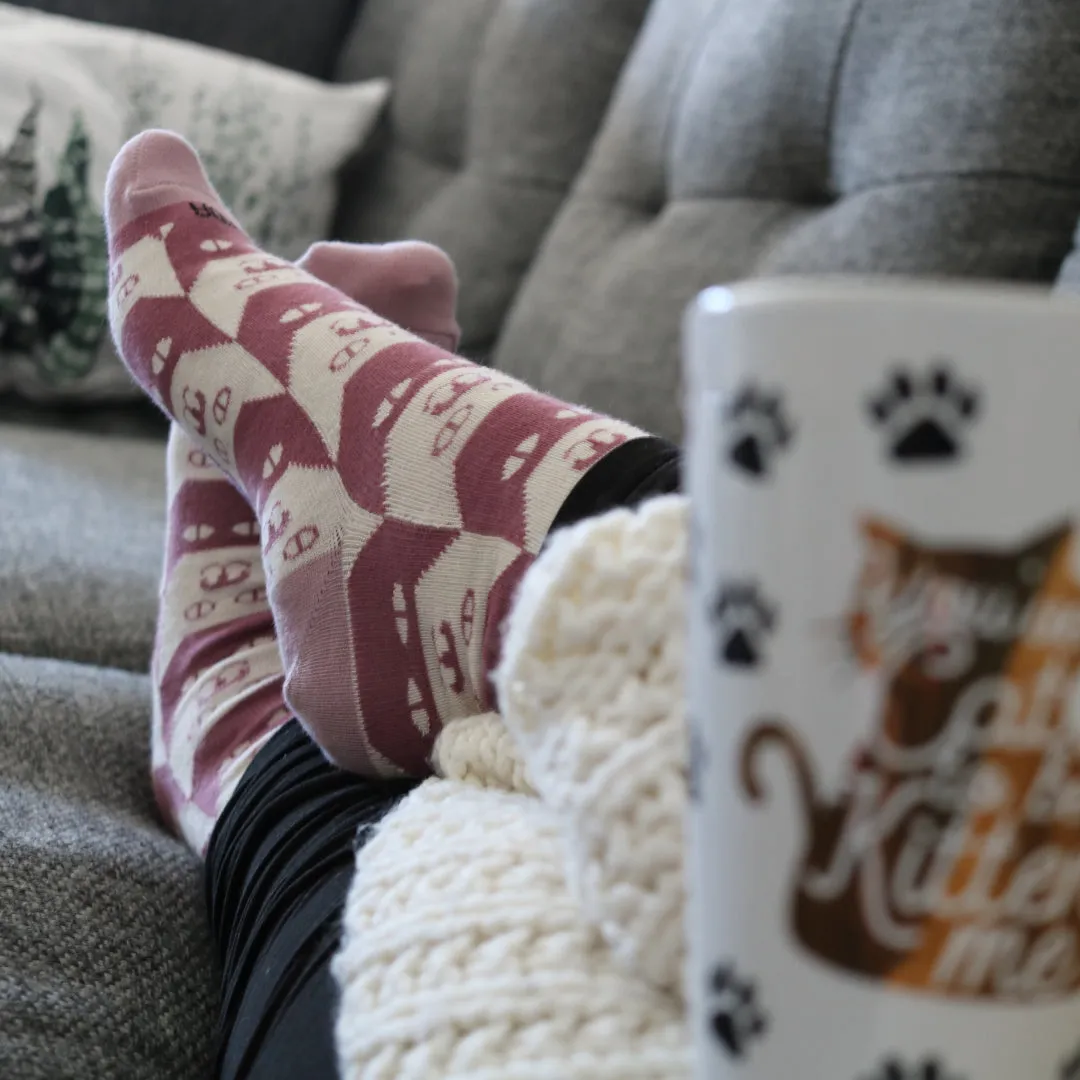 Kitty Cat Pattern Socks from the Sock Panda (Adult Medium - Women's Shoe Sizes 5-10)