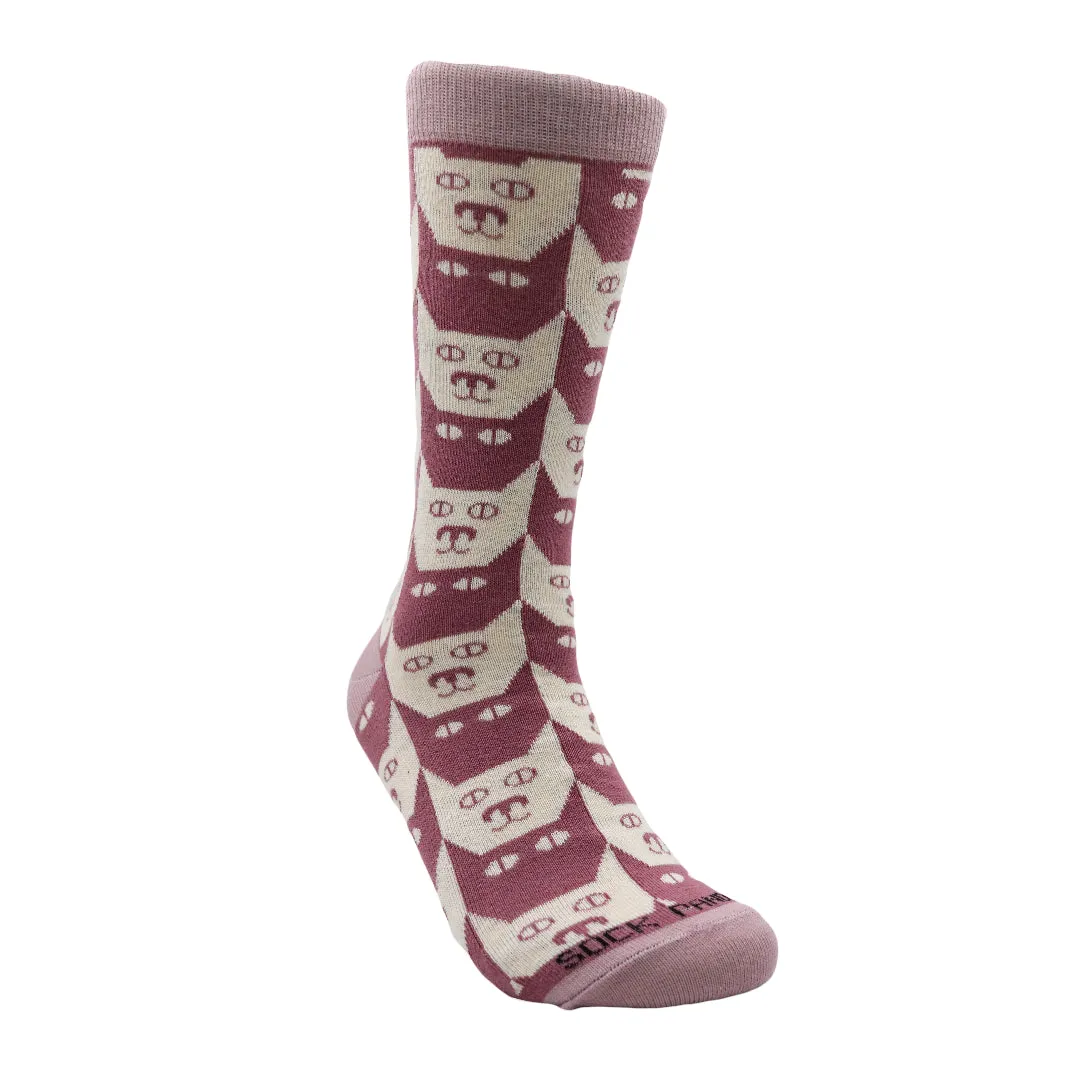 Kitty Cat Pattern Socks from the Sock Panda (Adult Medium - Women's Shoe Sizes 5-10)