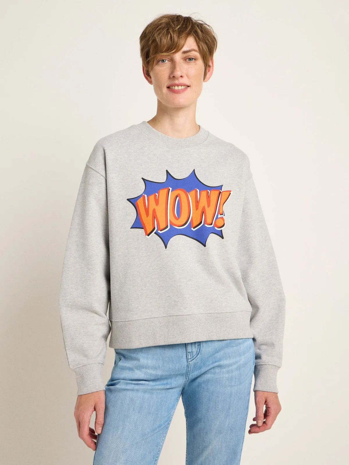 LANIUS Wow sweatshirt 14116 grey melange 822 women
