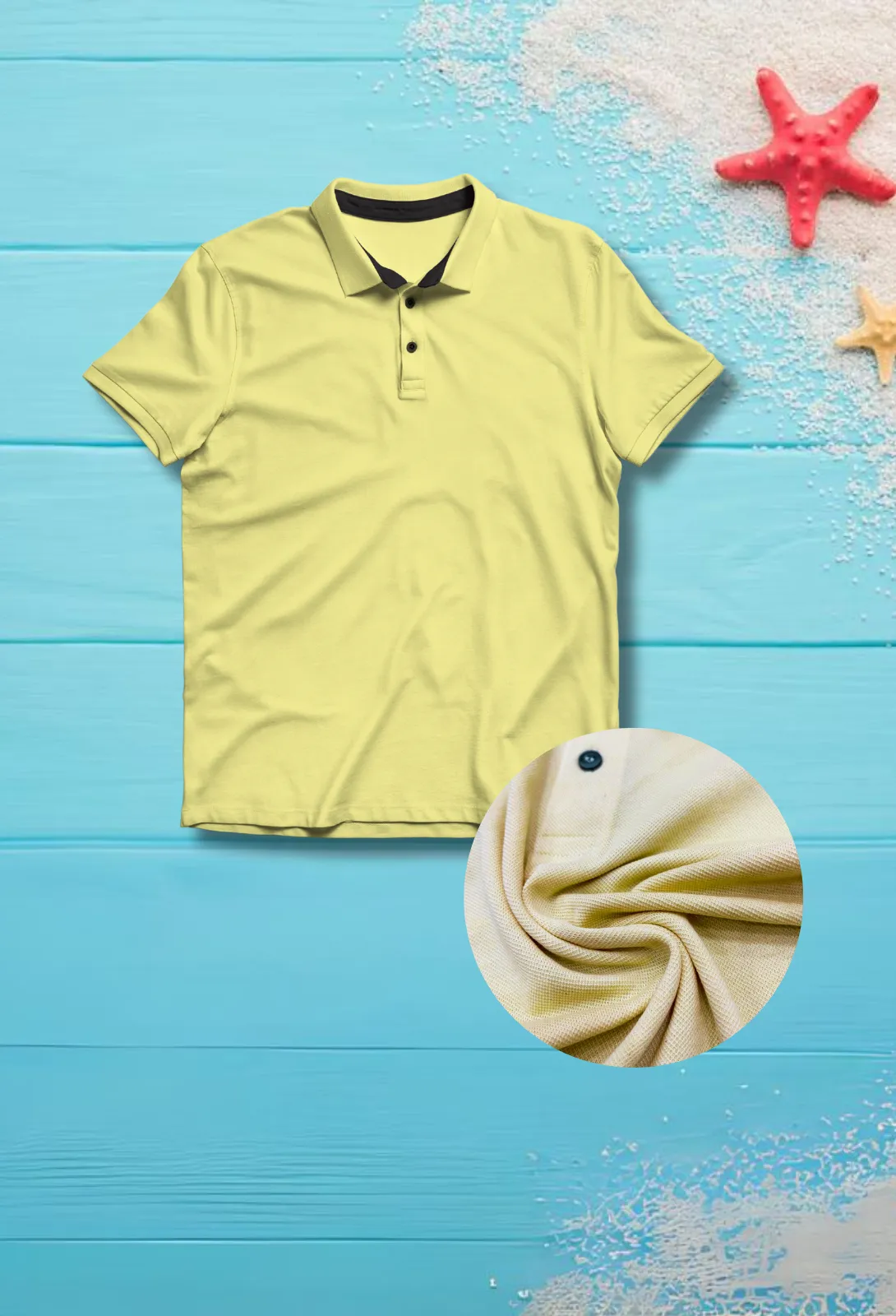 Light Yellow Kids Polo