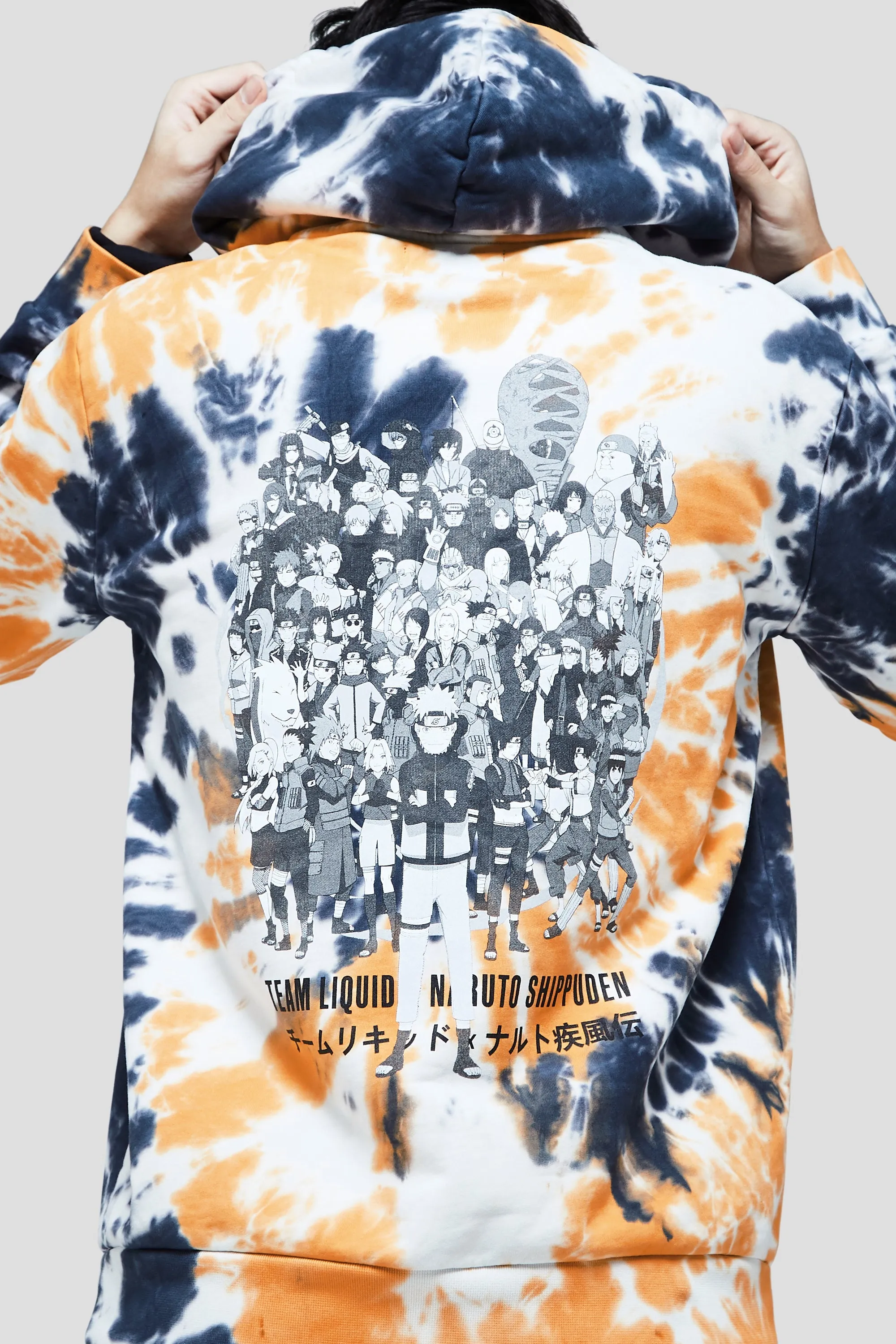 LIQUID x NARUTO NARUTO UNIVERSE DYE HOODIE