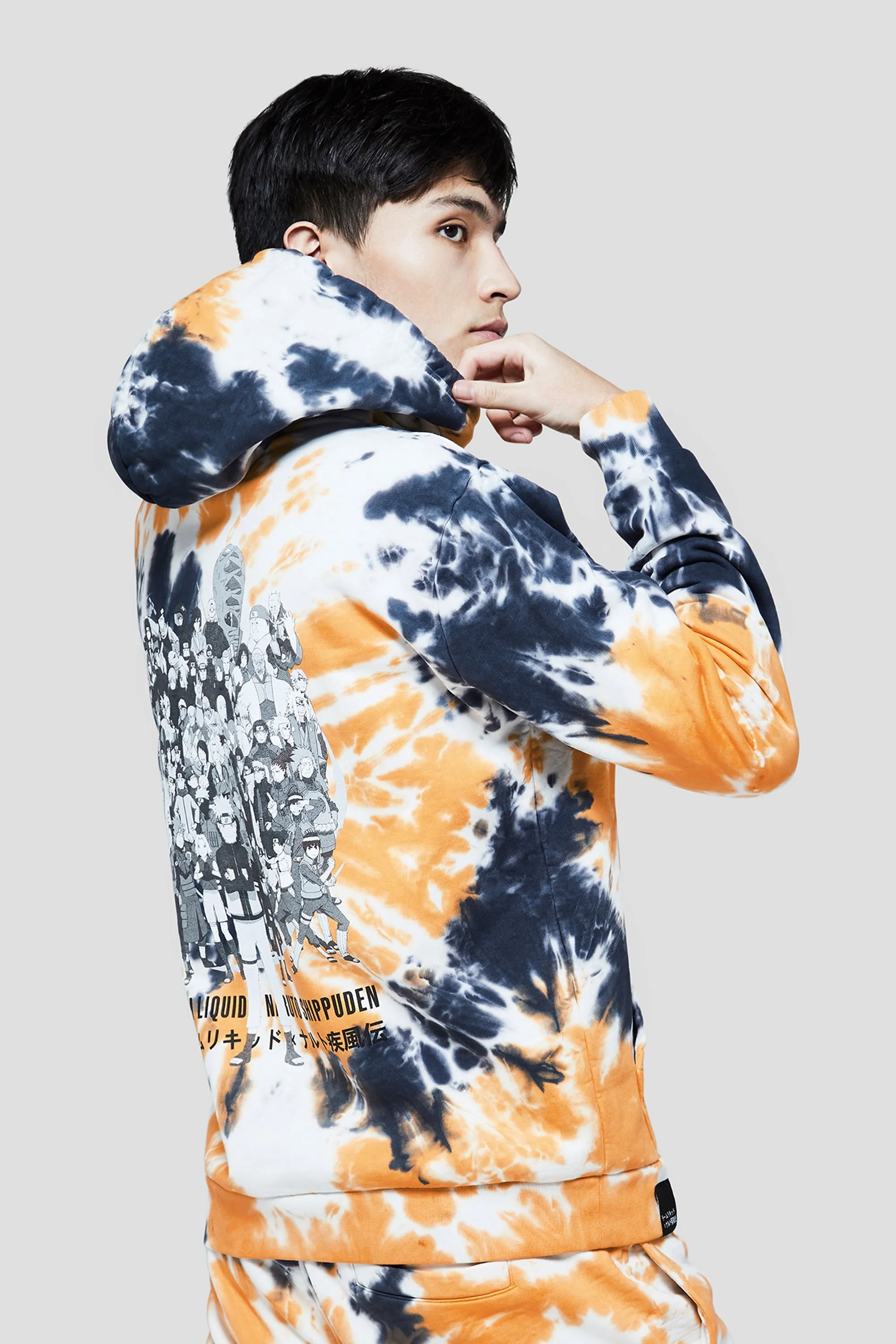 LIQUID x NARUTO NARUTO UNIVERSE DYE HOODIE