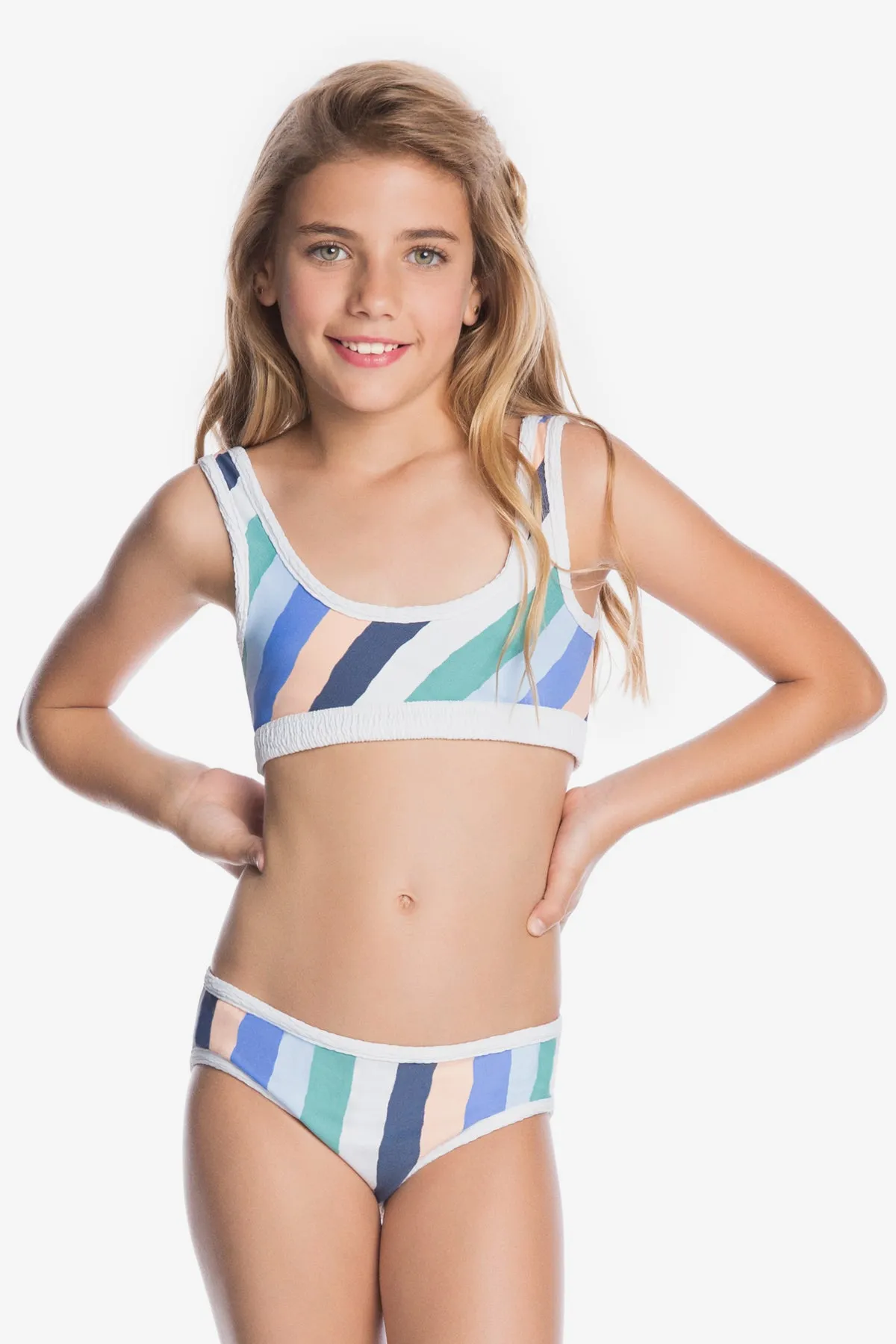 Maaji Cielo Branco Reversible Girls Swim (Size 4 left)