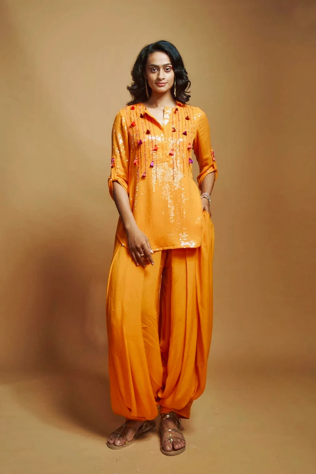 MANGO SEQUIN MICRO TUNIC