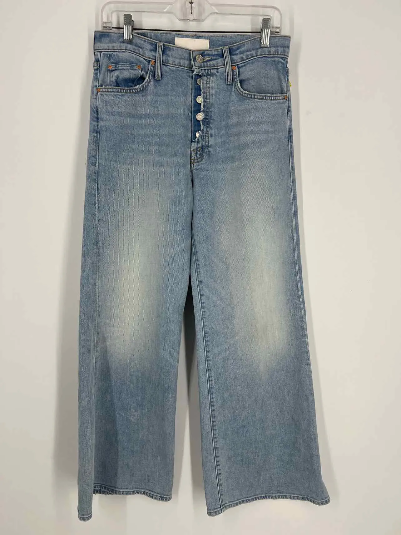 Mother Superior Size 29=8 Lt Denim Wide Leg Premium Denim Jeans