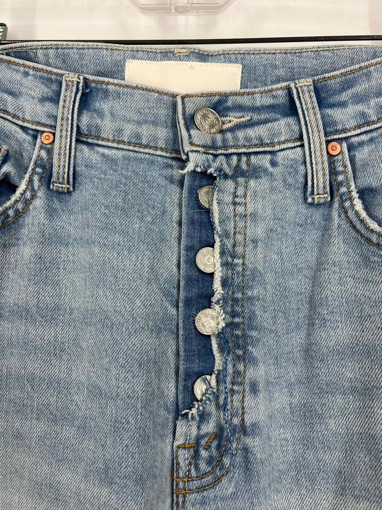 Mother Superior Size 29=8 Lt Denim Wide Leg Premium Denim Jeans