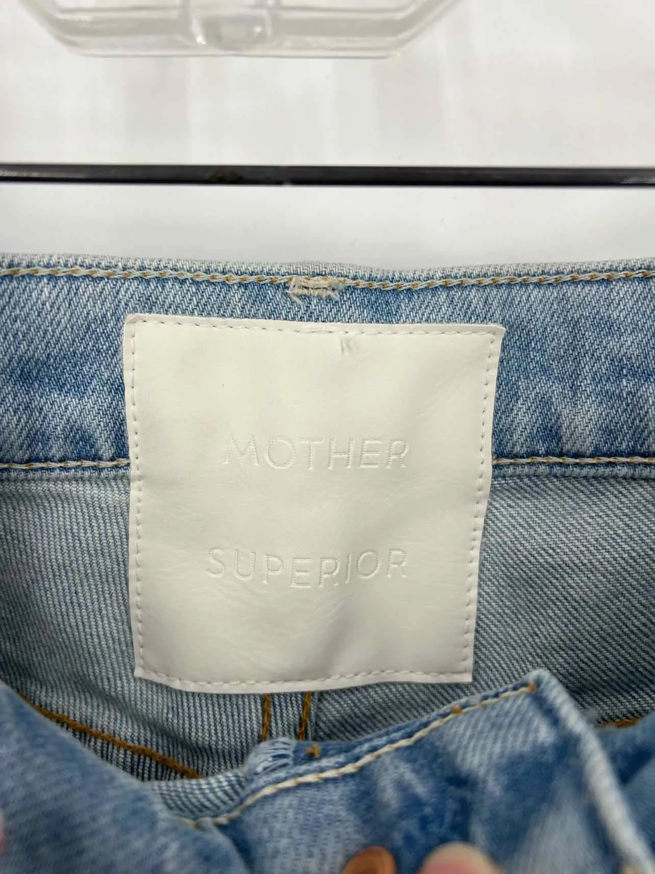 Mother Superior Size 29=8 Lt Denim Wide Leg Premium Denim Jeans