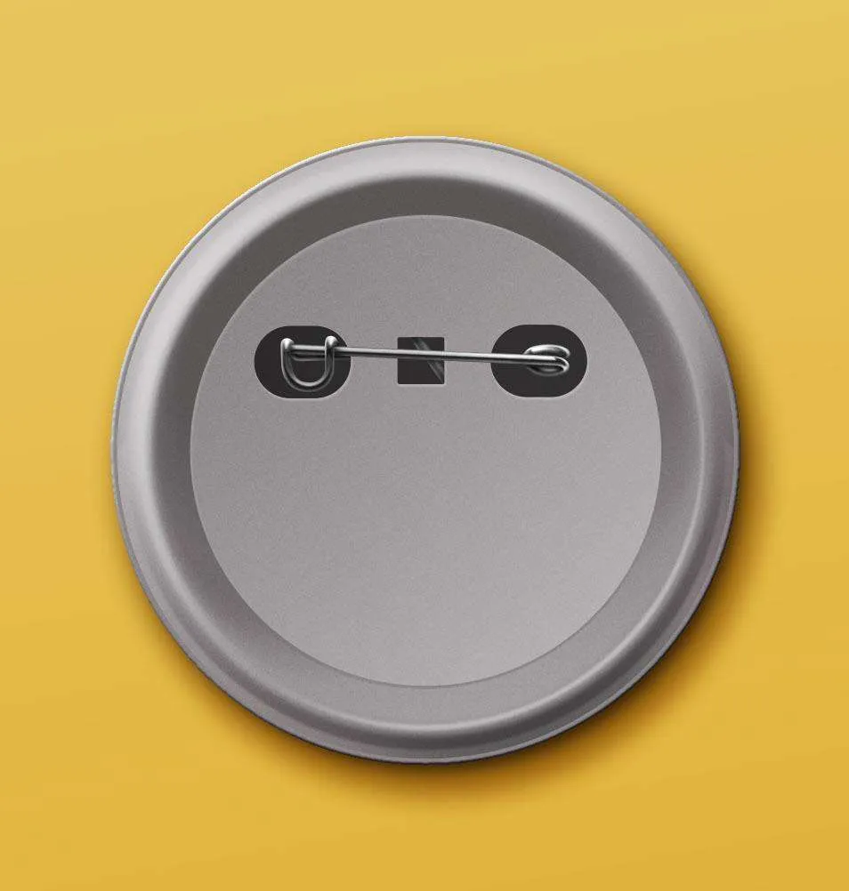 Never Give Up Button Badge