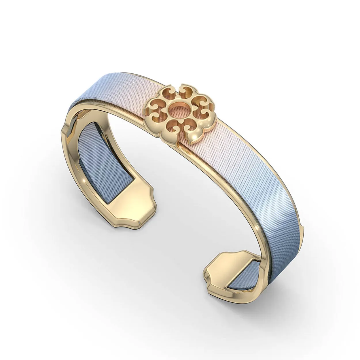 Nonya Blossom Silk Cuff - Sunrise Glow