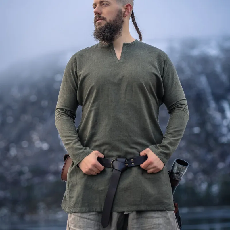 Olive Green Tunic - Linen