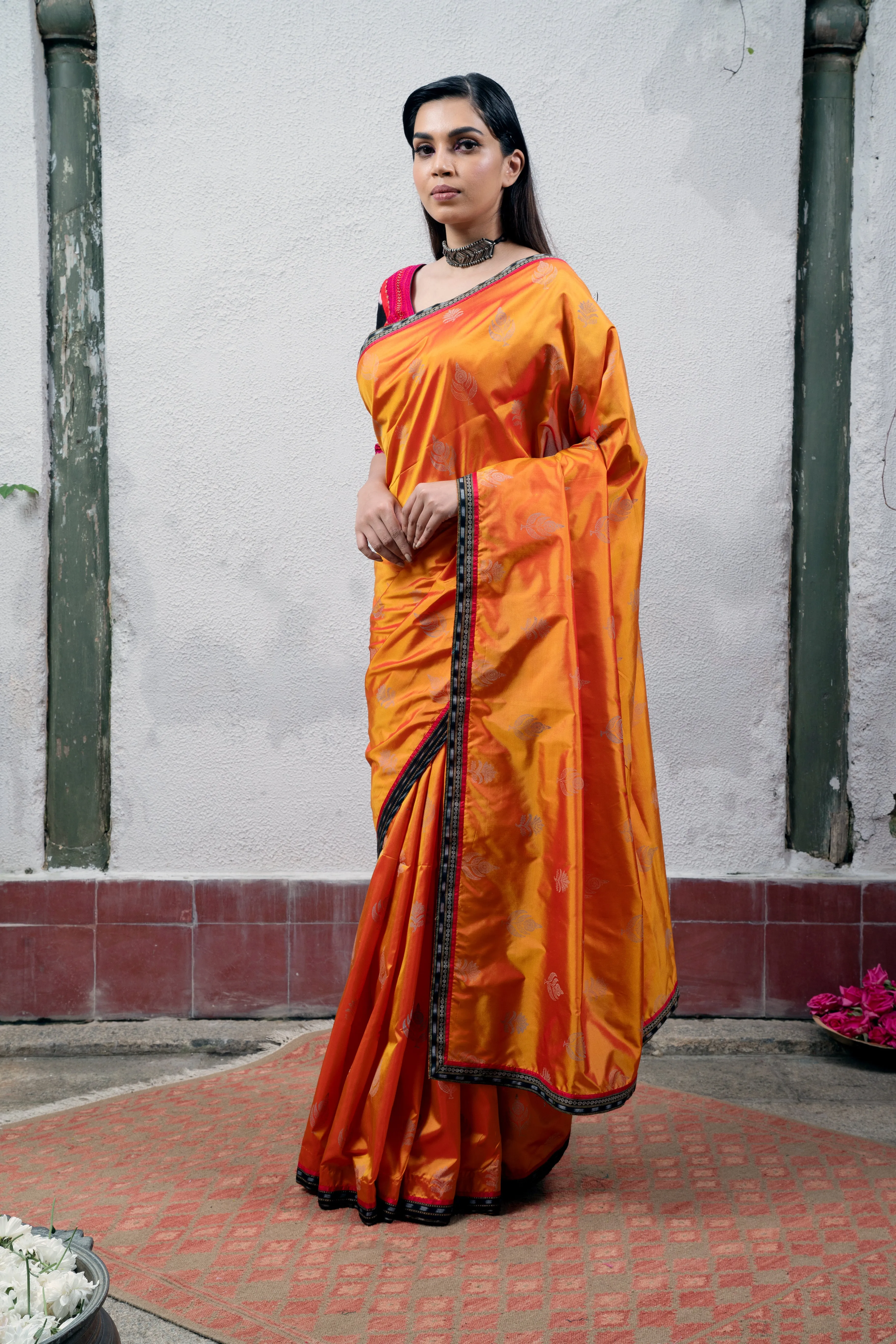 Orange Saree