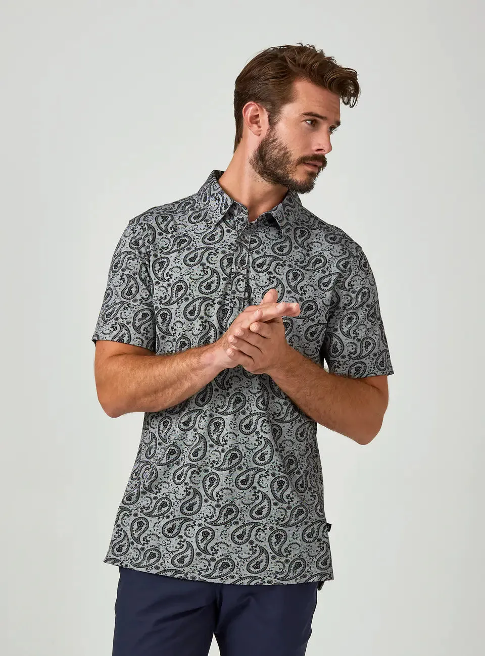Palmer Pima Polo - Grey - 7D