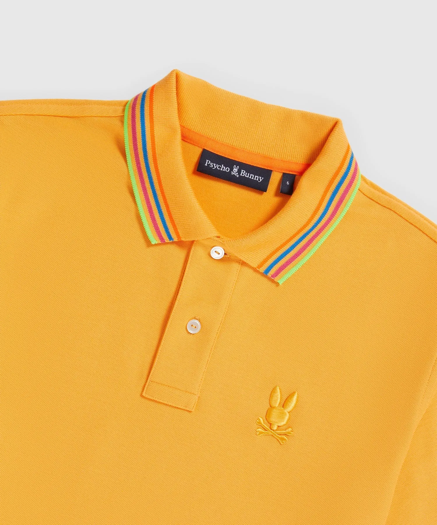 Psycho Bunny Athens Pique Polo - Orange Soda