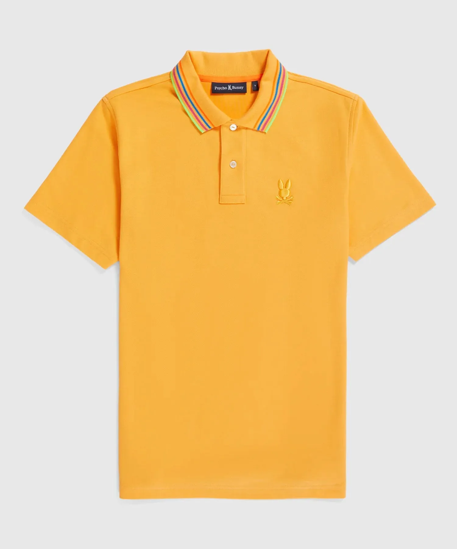 Psycho Bunny Athens Pique Polo - Orange Soda