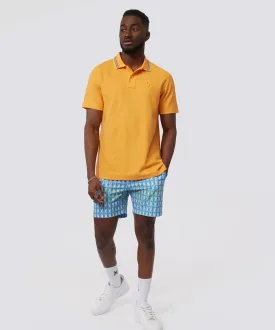 Psycho Bunny Athens Pique Polo - Orange Soda