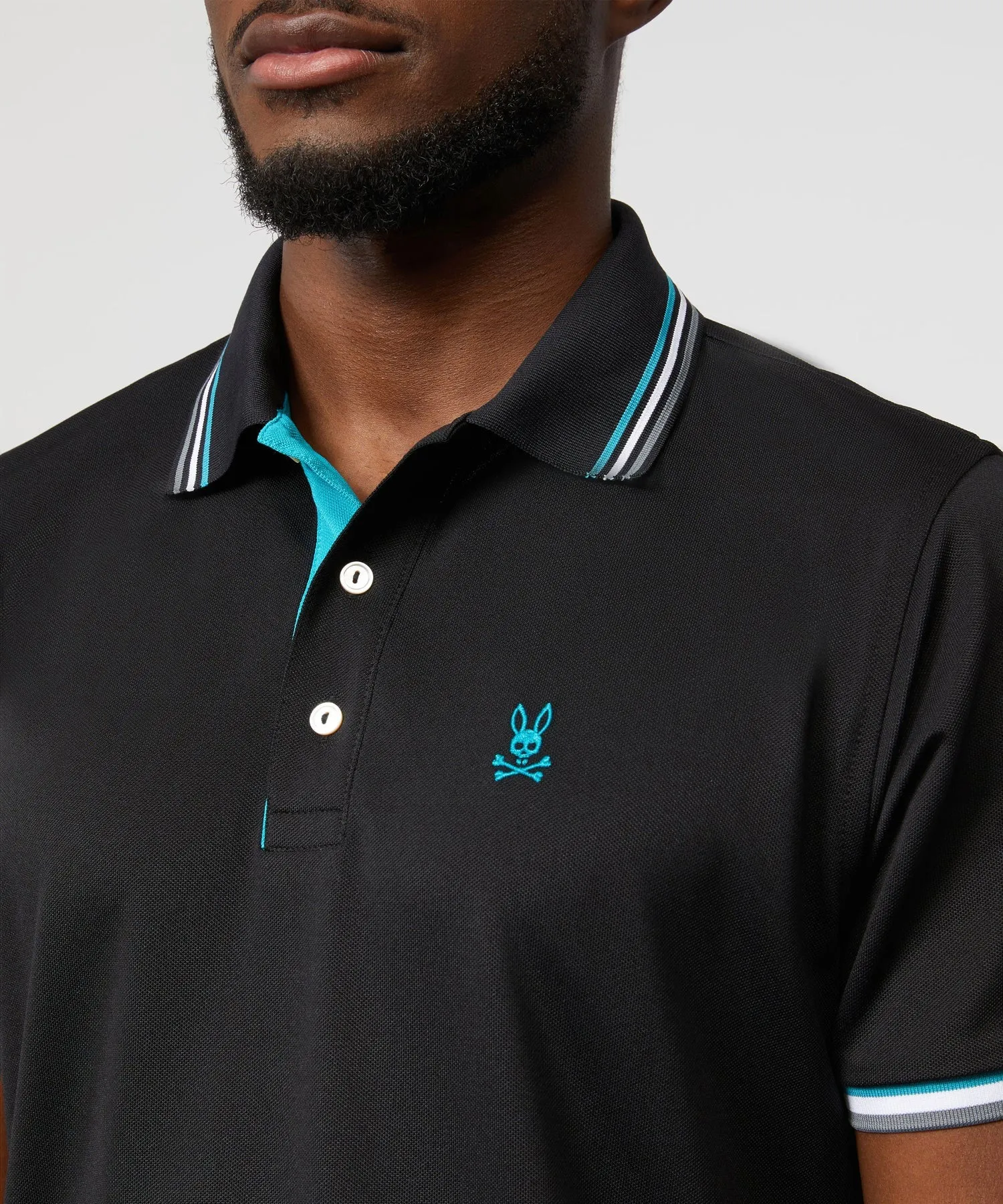 Psycho Bunny Mercer Sport Polo - Black