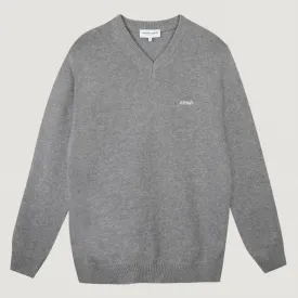 "Amour" Frenay Recycled Wool Sweater (Medium Heather Grey)