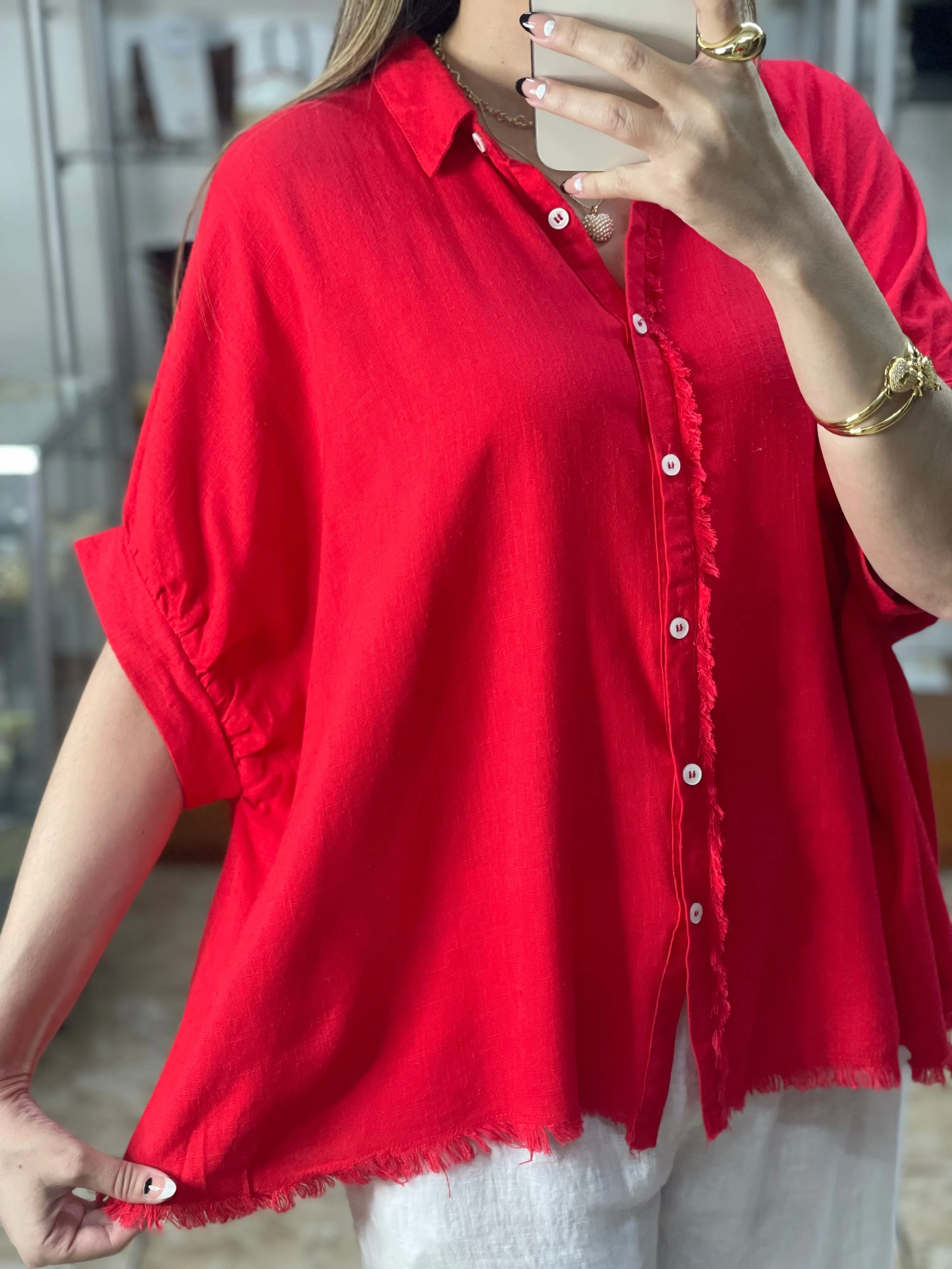 Red Tunic Top