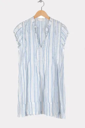 Regina Cap Sleeve - Yarn Dyed Linen