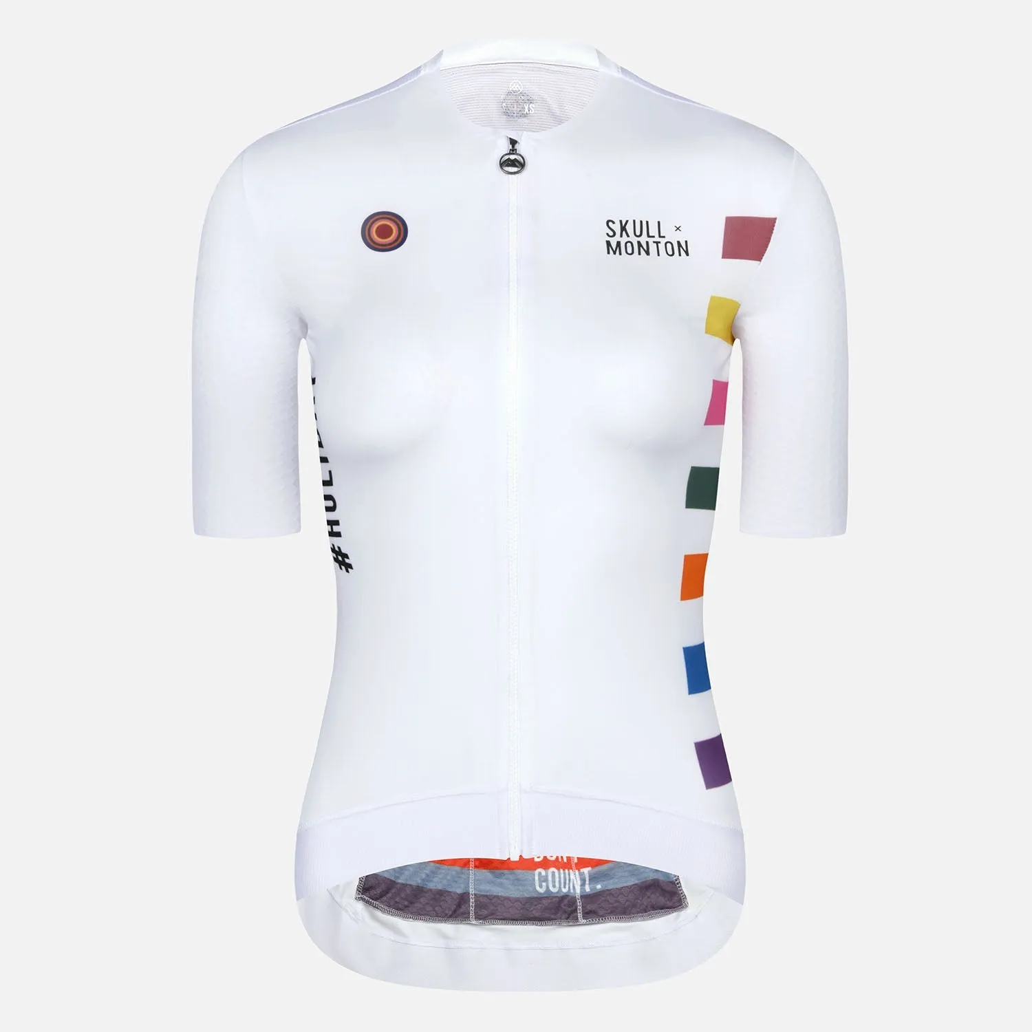 Skull Monton Cycling Jersey Womens Holiday II White