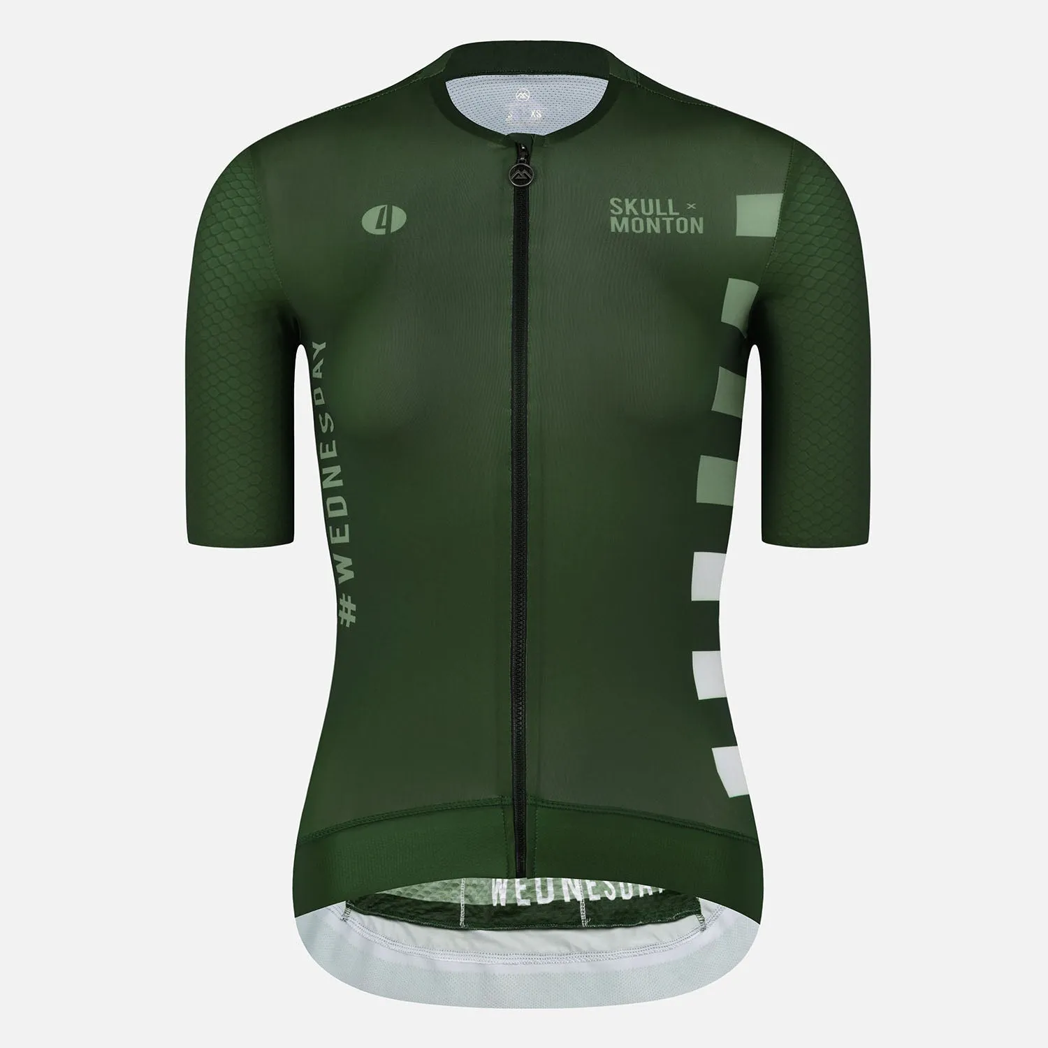 Skull Monton Cycling Jersey Womens Holiday II White