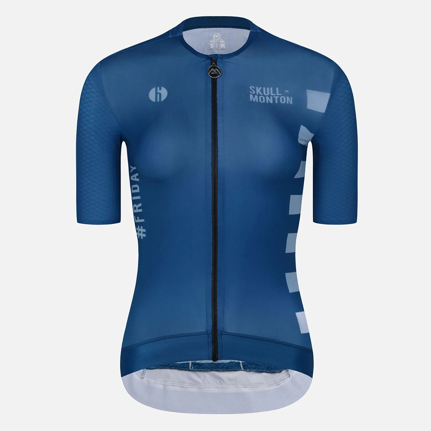 Skull Monton Cycling Jersey Womens Holiday II White