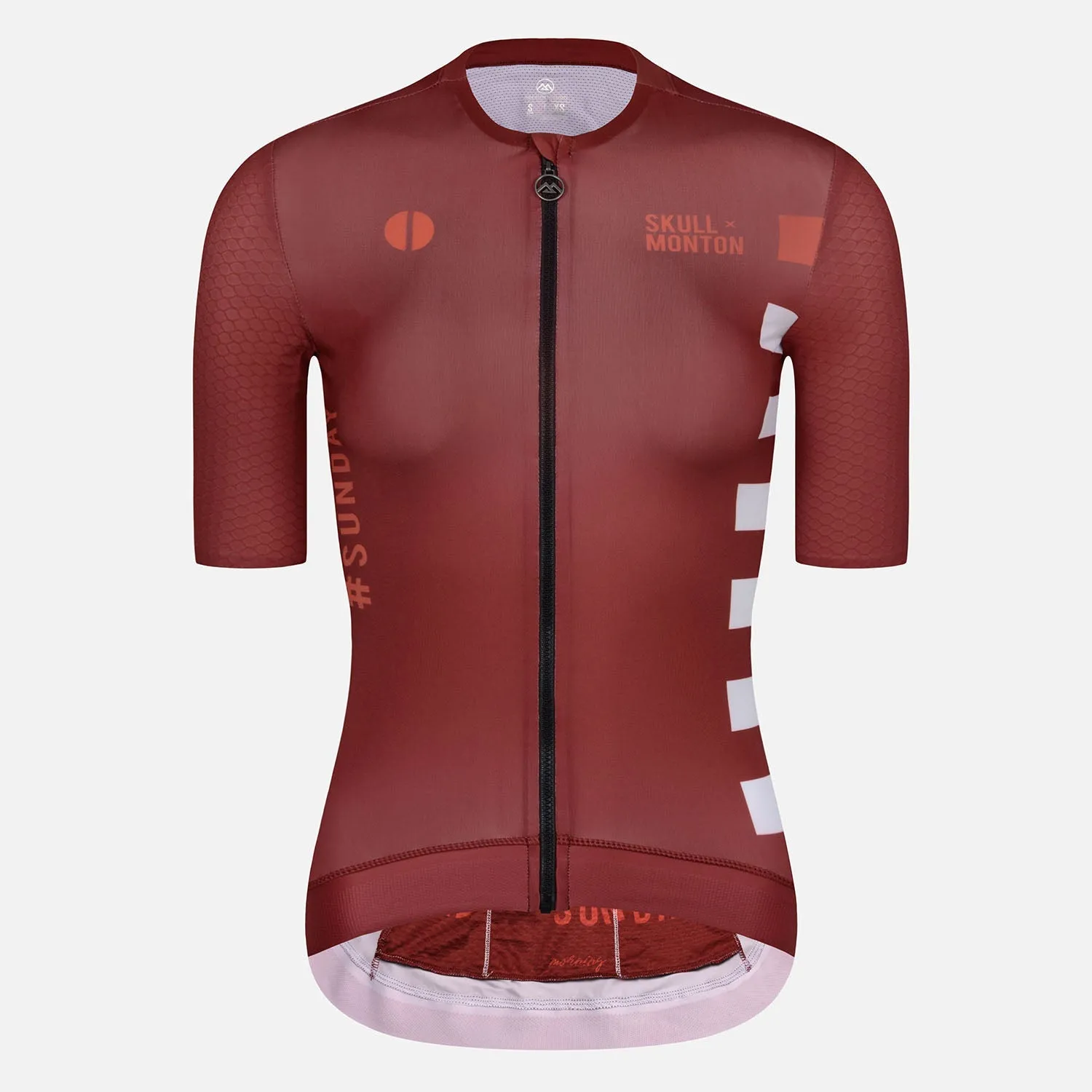Skull Monton Cycling Jersey Womens Holiday II White