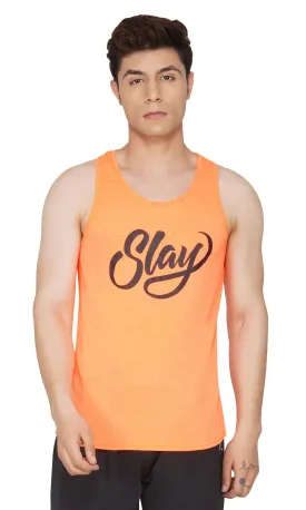 SLAY. Men's Neon Orange Vest
