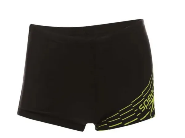 Speedo Medley Logo Boys Aquashort (Black/Green)