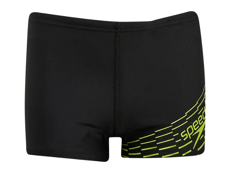 Speedo Medley Logo Boys Aquashort (Black/Green)
