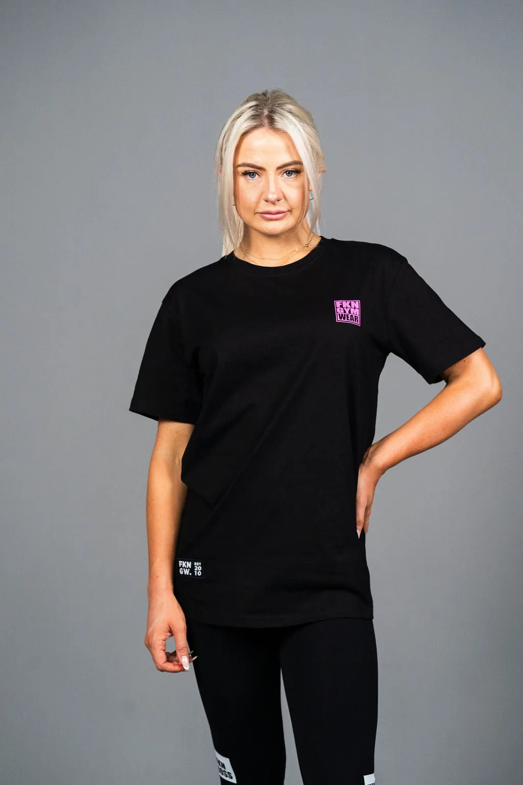 Strike | Women's Gym T-Shirt | Black / Pink