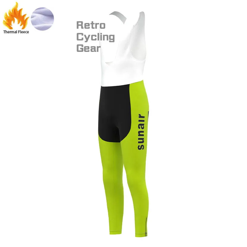 sunair Green Fleece Retro Cycling Kits