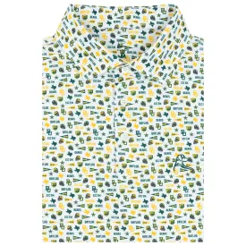 The Baylor Gameday | Collegiate Polo | The Baylor Gameday - White/Evergreen