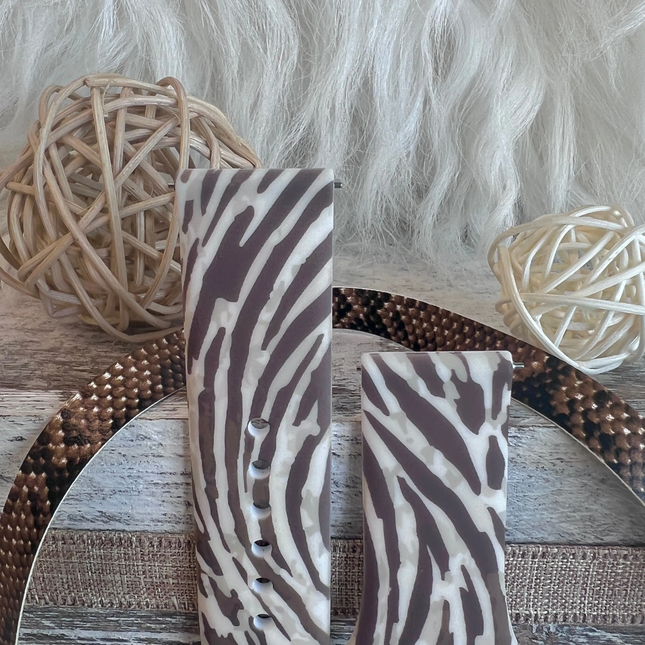 Twisted Animal Print Silicone Band For Samsung Watch