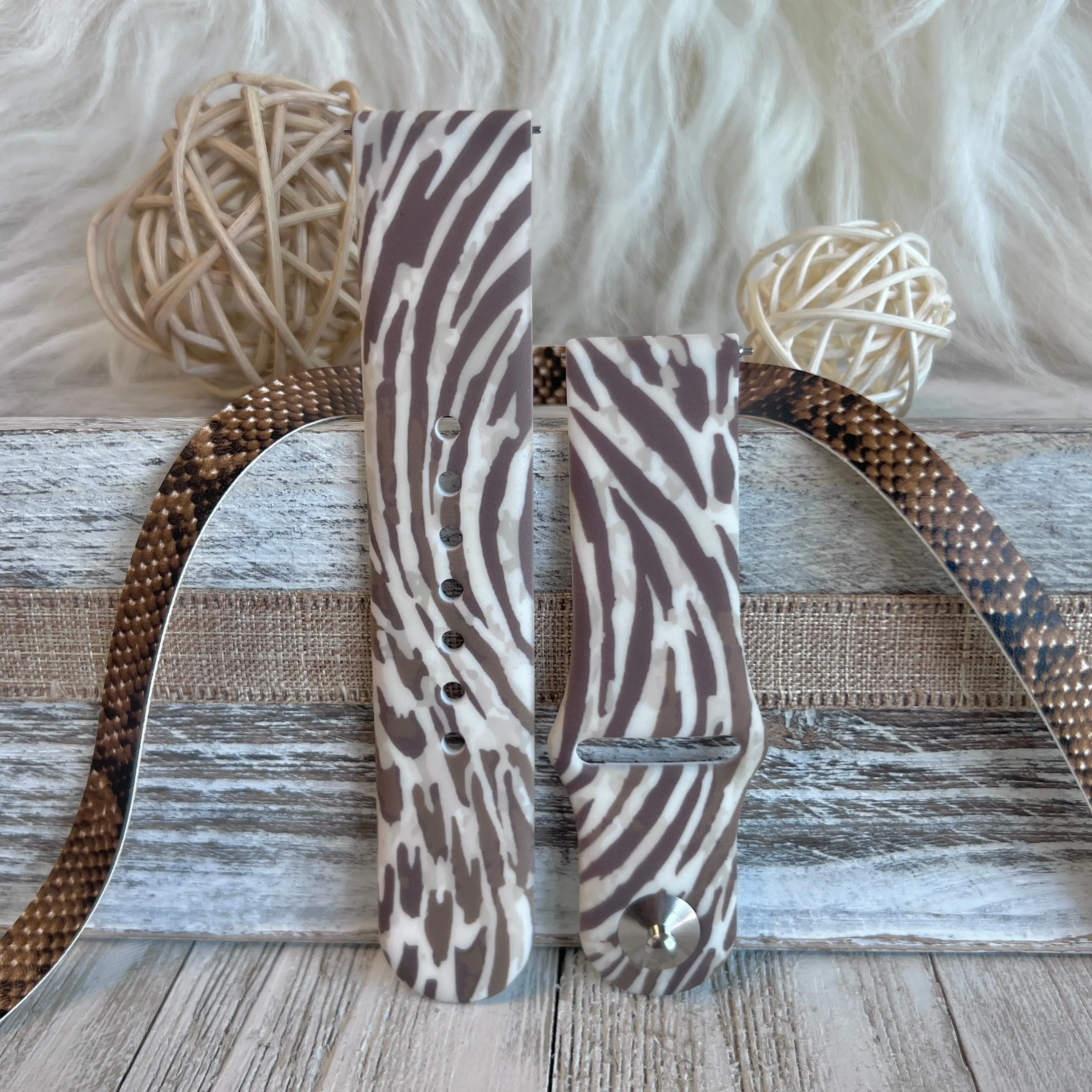Twisted Animal Print Silicone Band For Samsung Watch