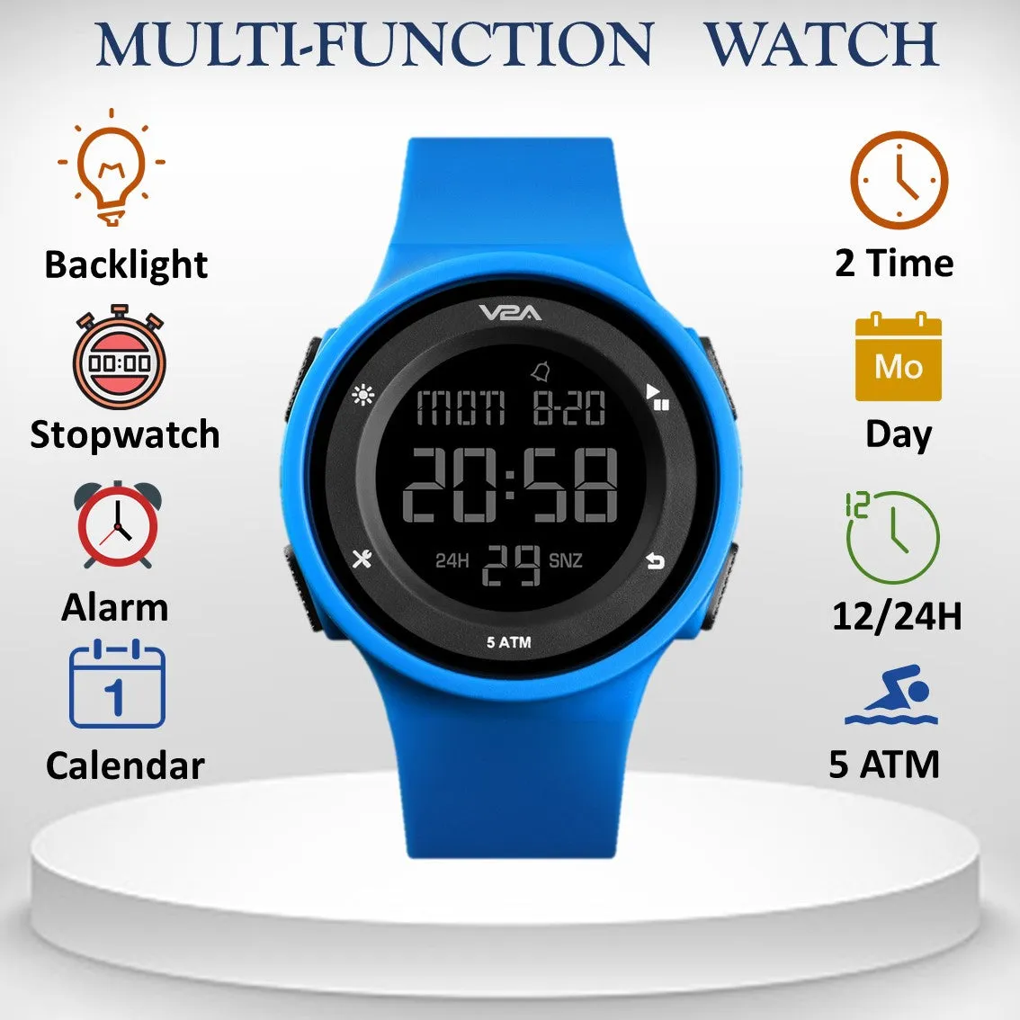 V2A Active Digital Sports Watch  for Women and Girls