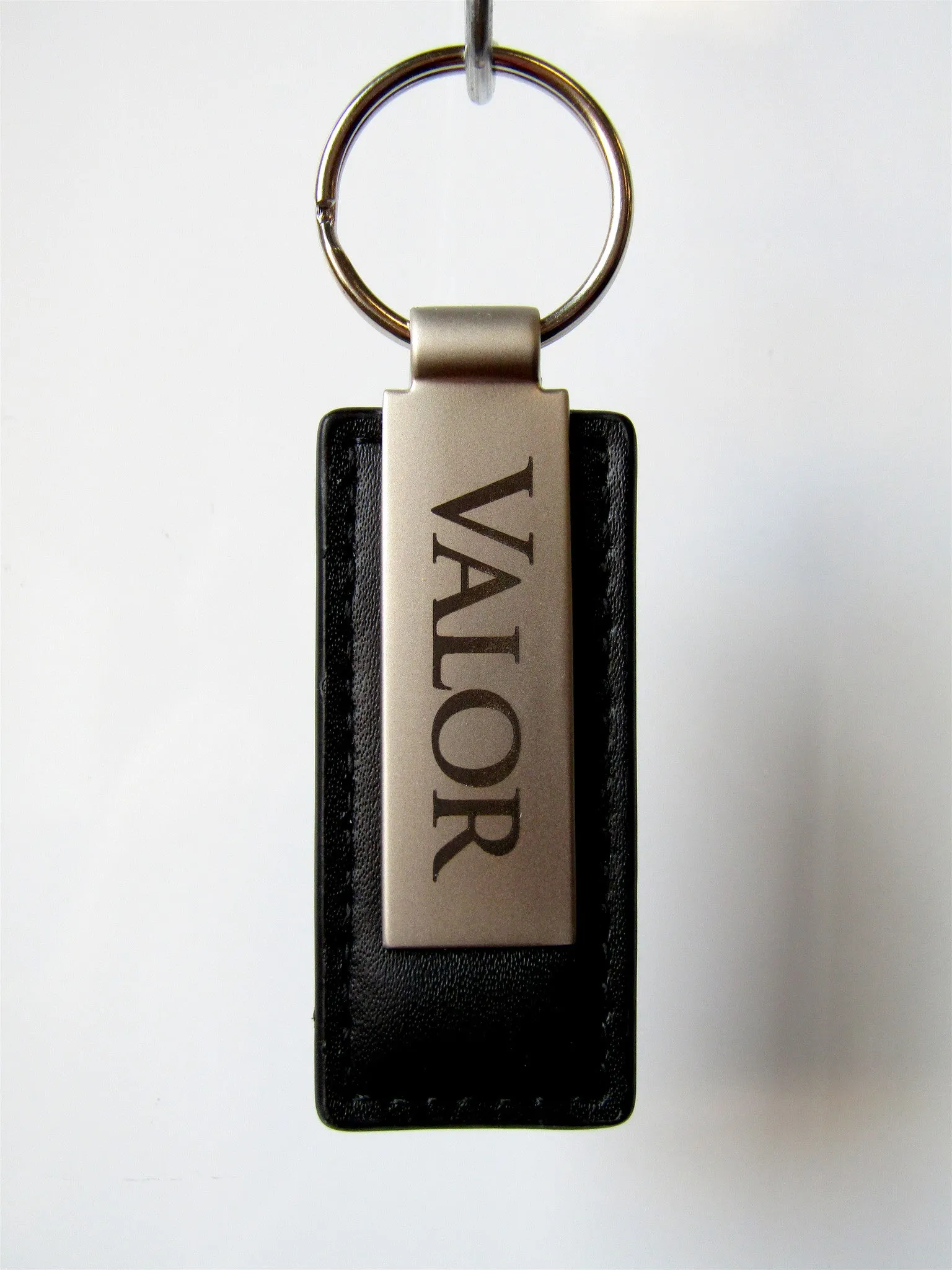 Valor Leather Keychain