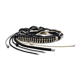 Vintage-Inspired Woven Nylon & Polyester Rope Belt