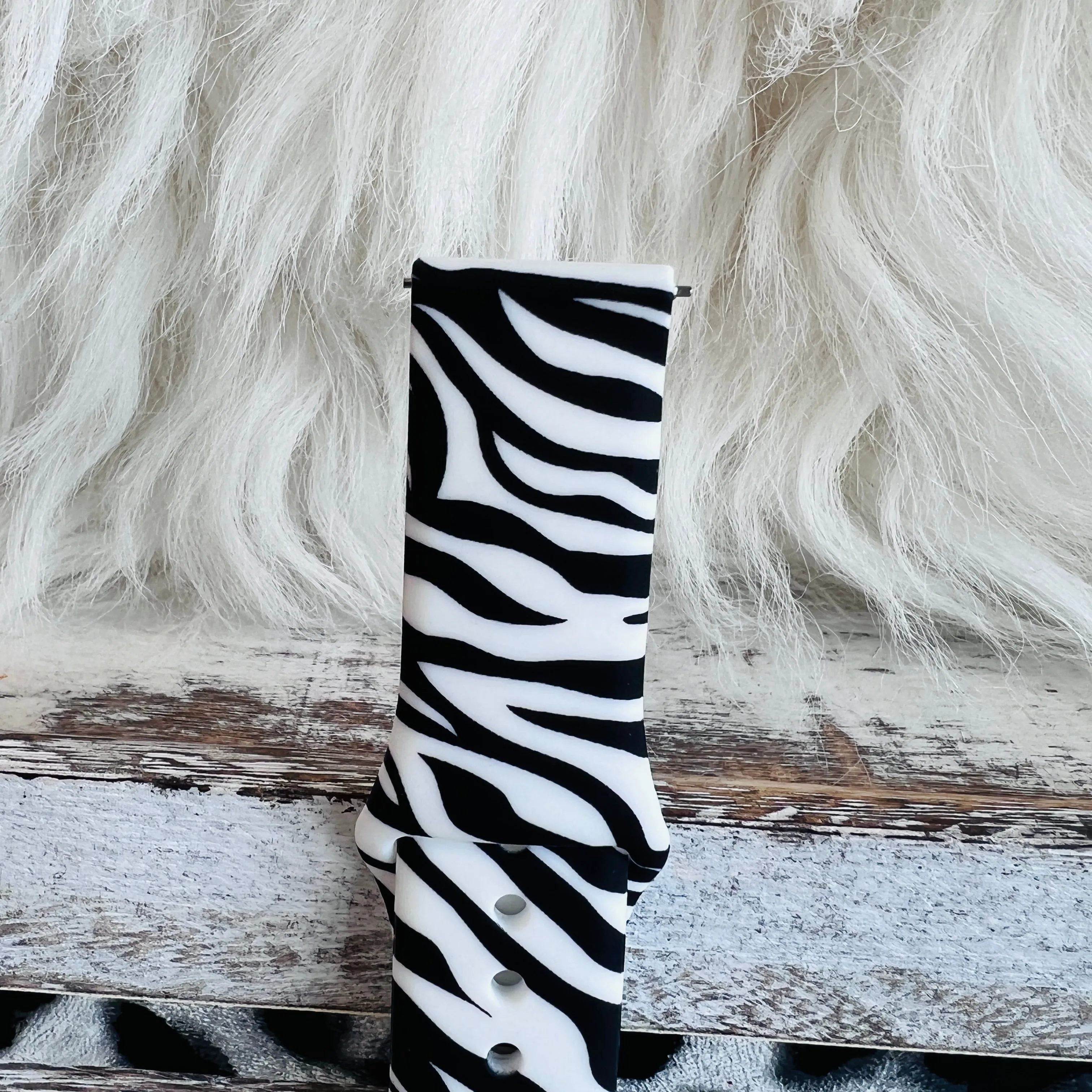 Zebra Print Silicone Band For Samsung Watch