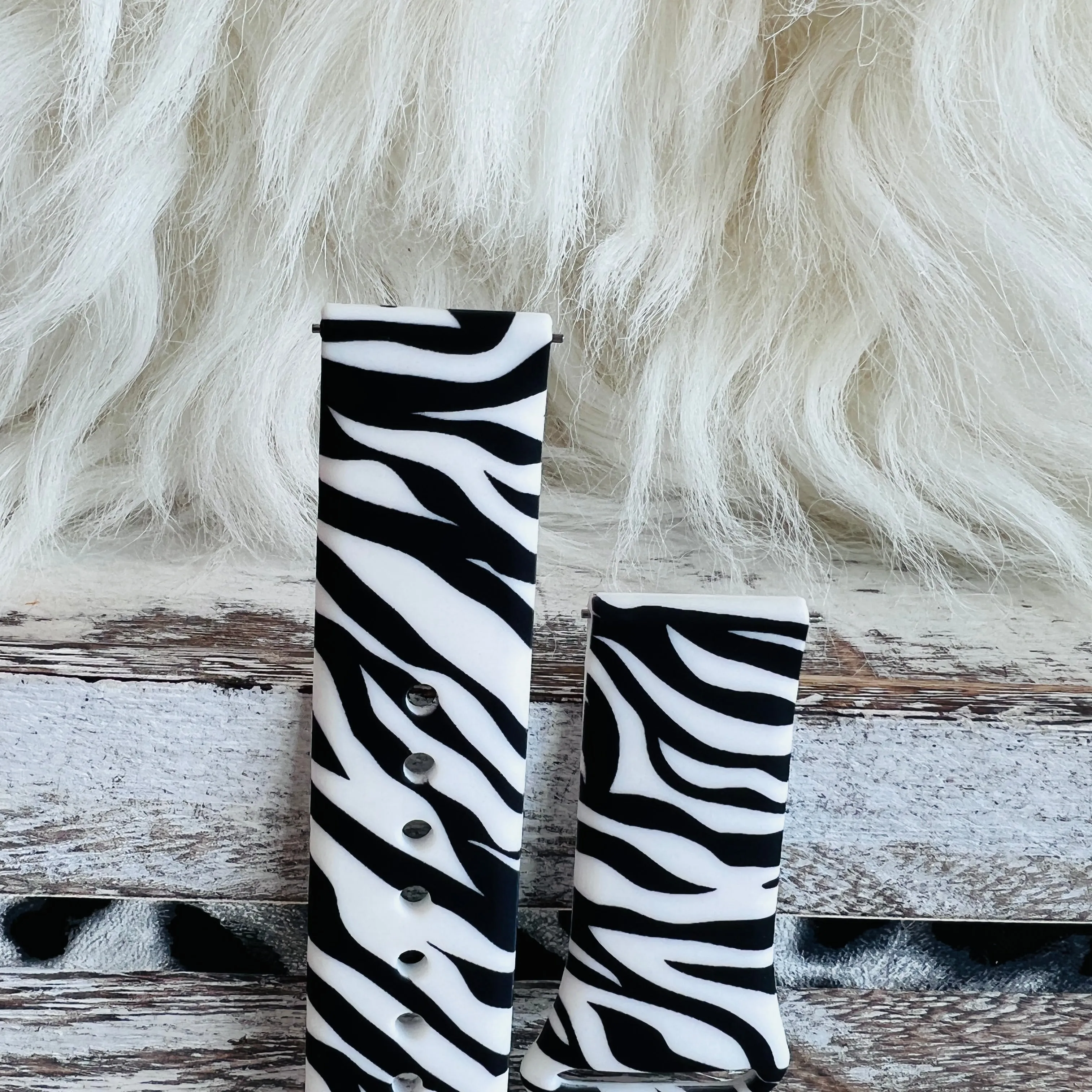Zebra Print Silicone Band For Samsung Watch