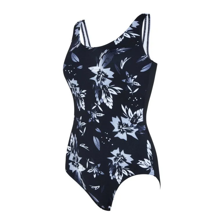 ZOGGS Juliet Ladies Actionback Swimming Costume - Black/White